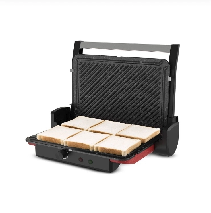 Essence 6 Dilim Kapasiteli Tost Makinesi Kırmızı