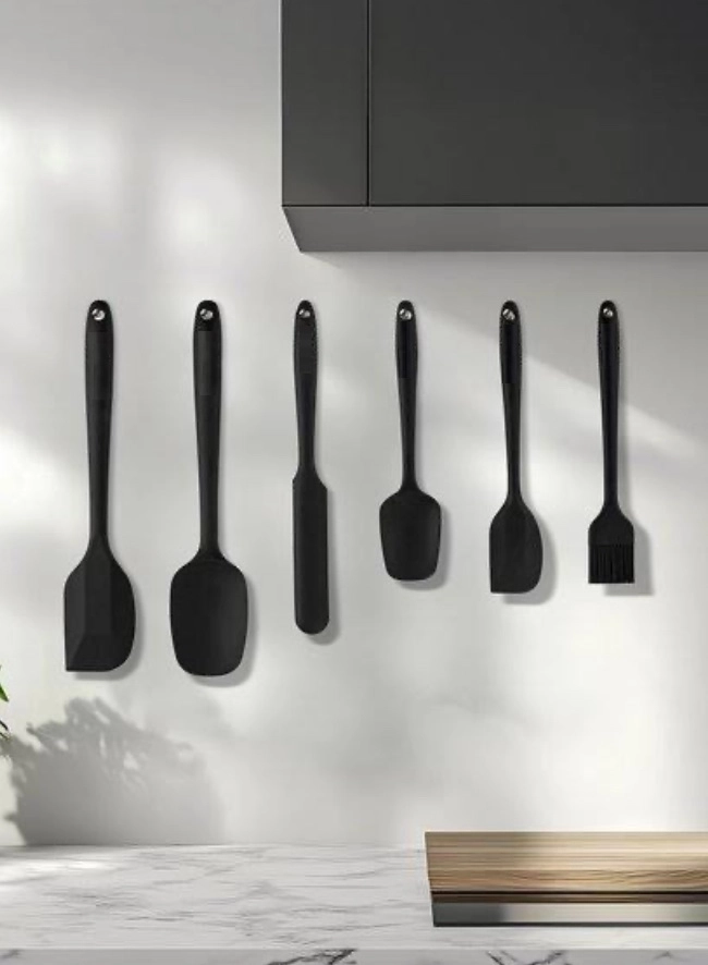 Gözdehome Erato Taşfırınım 6 Parça Silikon Spatula Servis Seti