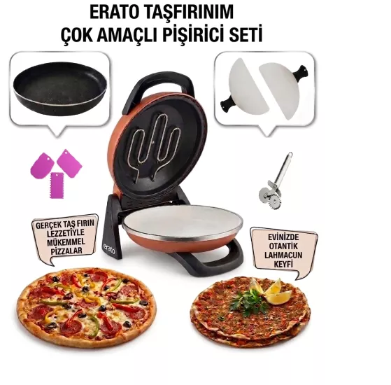 Gözdehome Erato Doğal Taş Tabanlı Pizza Makinesi