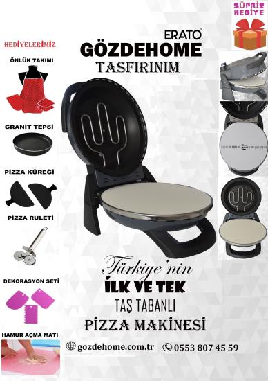 Gözdehome Erato Doğal Taş Tabanlı Pizza Makinesi