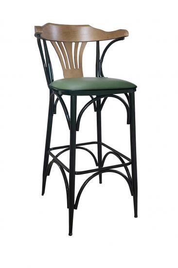 Gözdehome Ada Bar Sandalyesi 75 Cm. Oturum - 108 Cm. Boy Metal Ayaklı Sandalye Yeşil