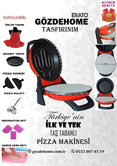 Gözdehome Erato Doğal Taş Tabanlı Pizza Makinesi
