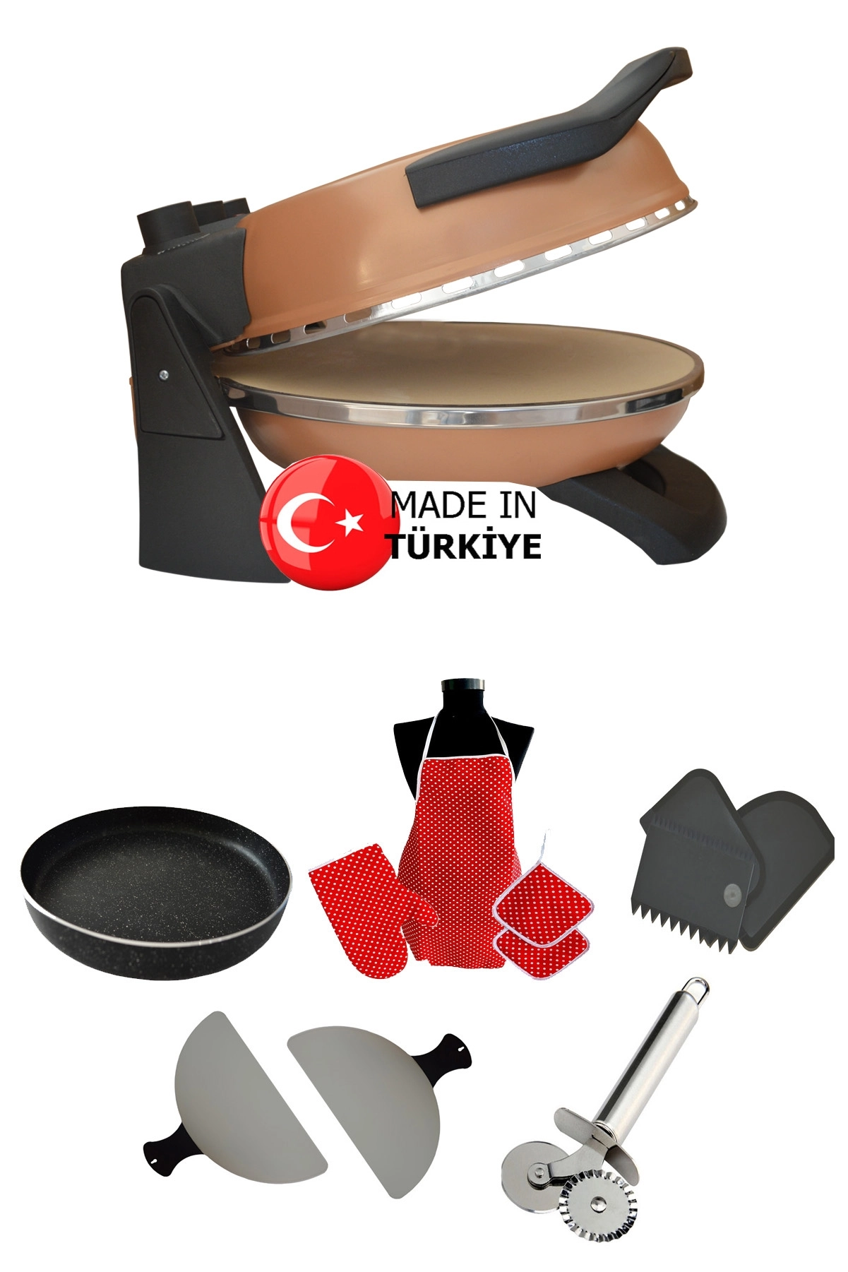 GOLD Gözdehome Erato Taşfırınım Doğal Taş Tabanlı Pizza Makinesi